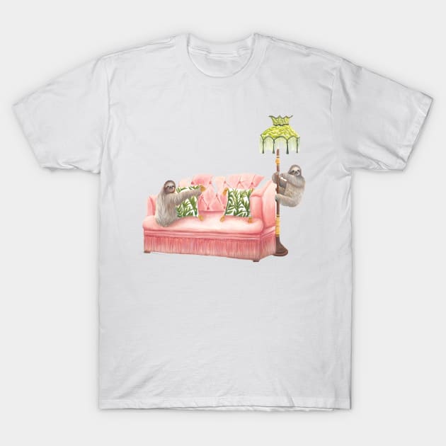 Vintage sloth and friend T-Shirt by HannahFarr